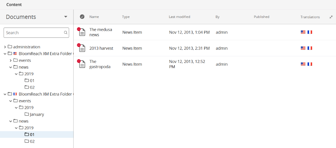 After copying with translation a folder